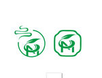 M字母茶叶logo,茶叶店标