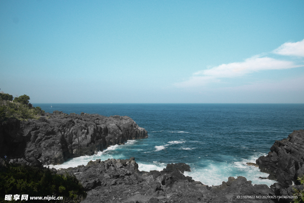 海岸风景摄影图