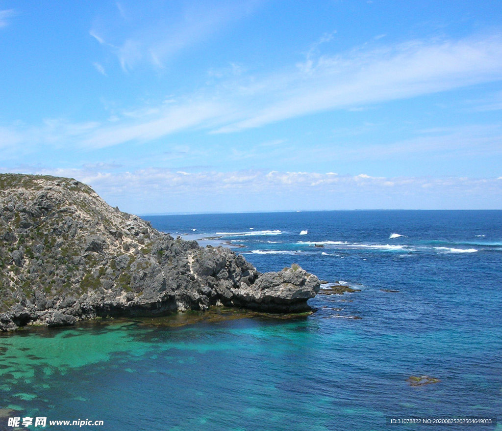 海岸风景摄影图