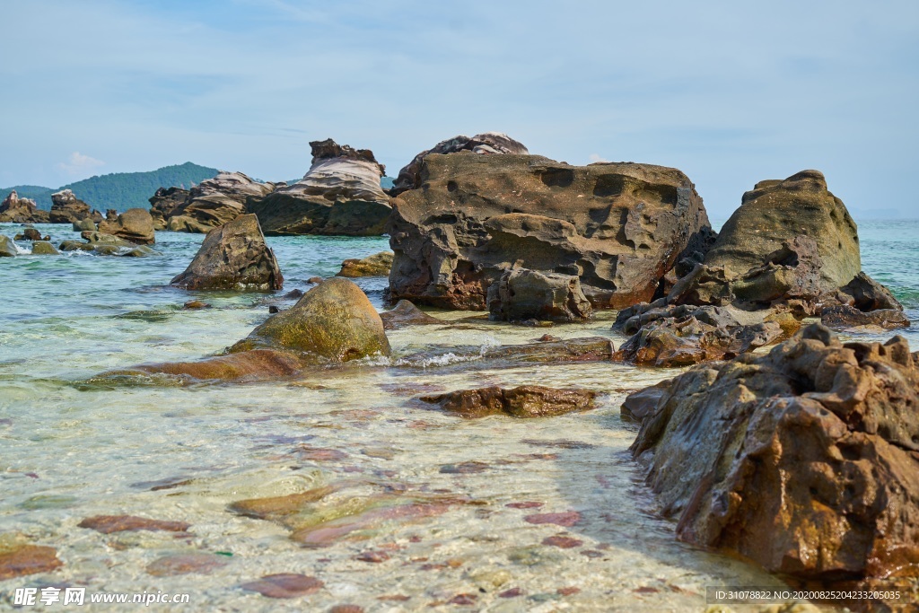 海岸风景摄影图