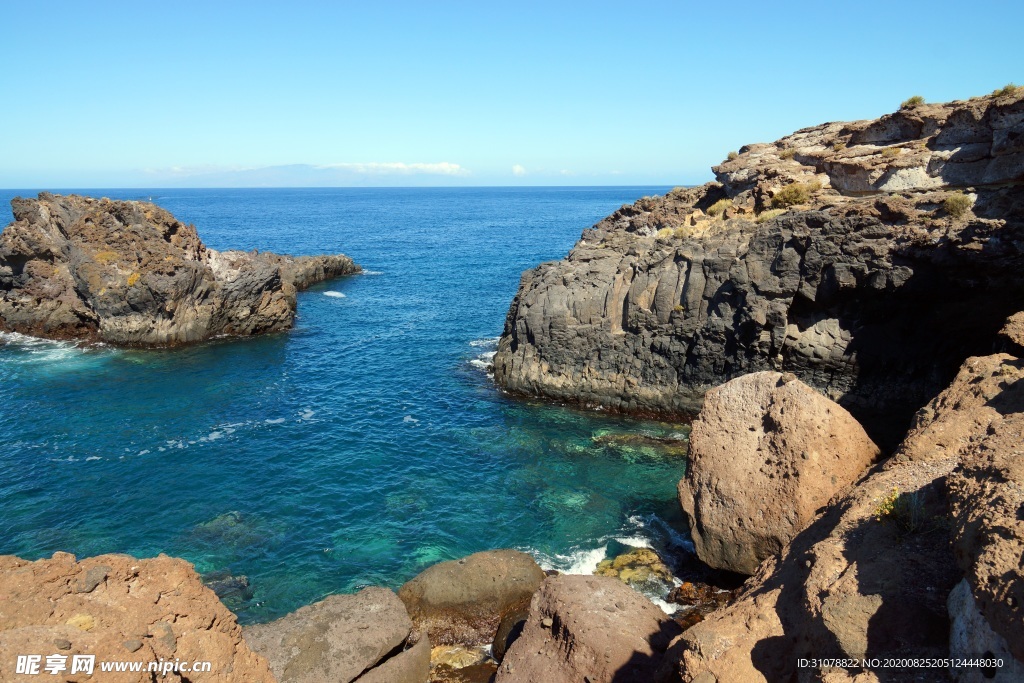 海岸风景摄影图