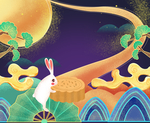 手绘兔子素材