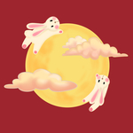 手绘兔子素材