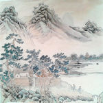 工笔山水画
