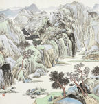 工笔山水画