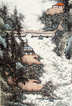 工笔山水画