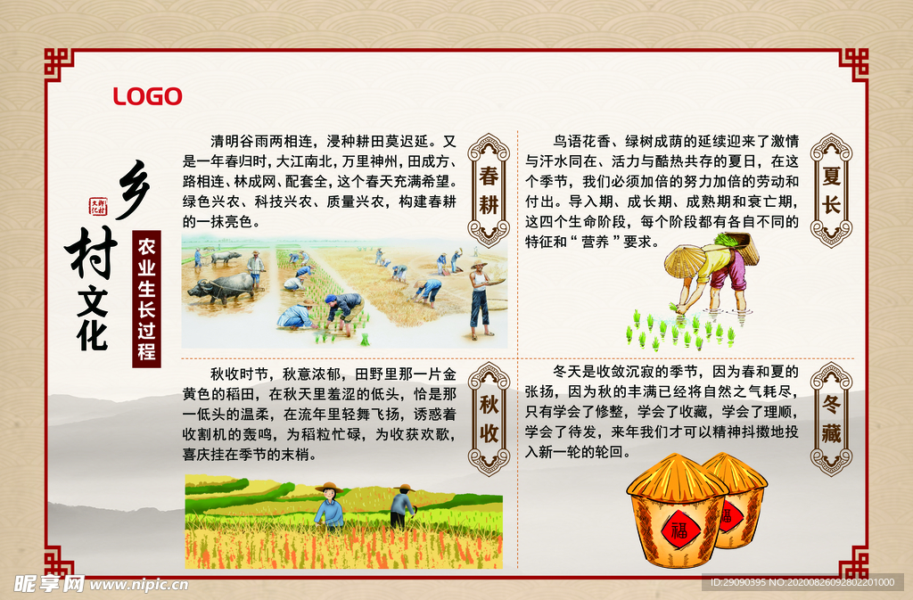 乡村文化农业生长过程