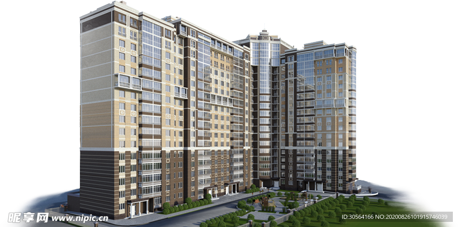 大楼建筑高楼小区海报素材