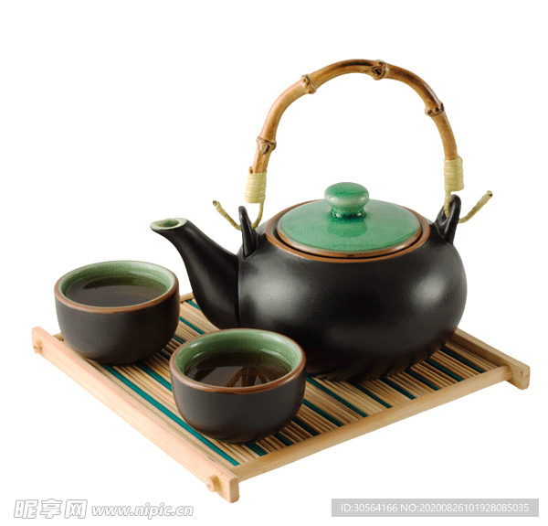 茶壶茶具家居简约海报素材