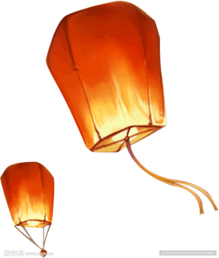 灯笼国风古风漂浮海报素材