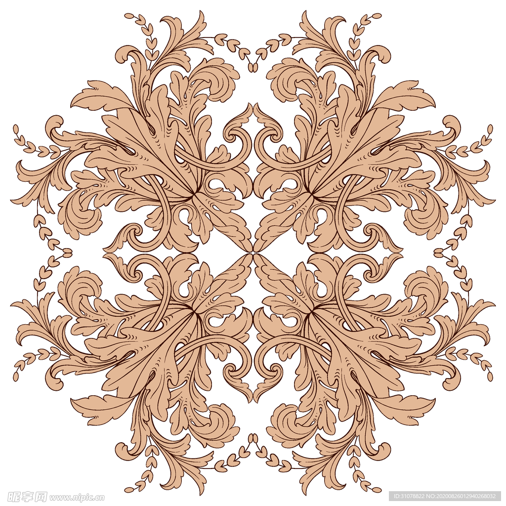 欧式装饰花纹图案