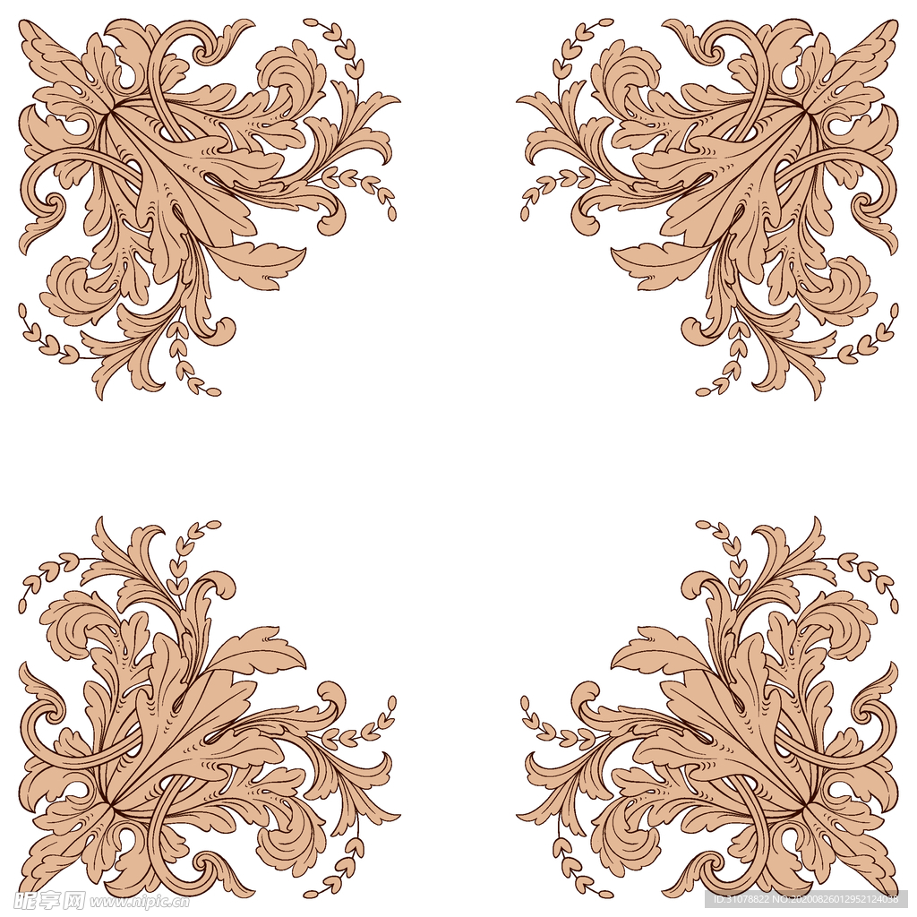 欧式装饰花纹图案