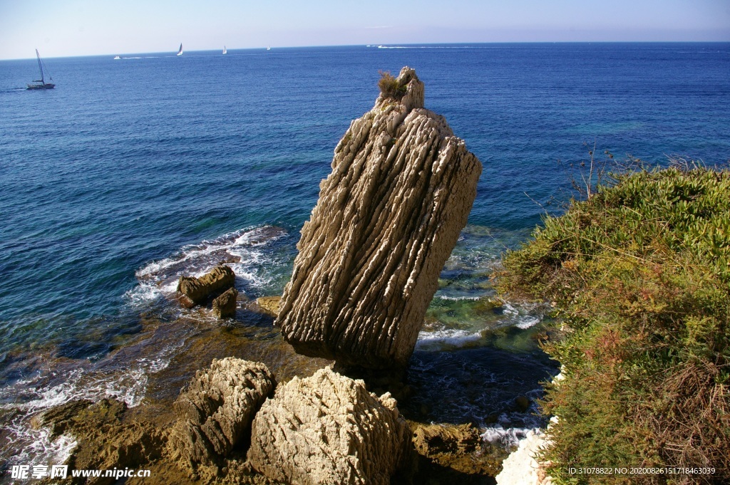 海岸风景摄影图