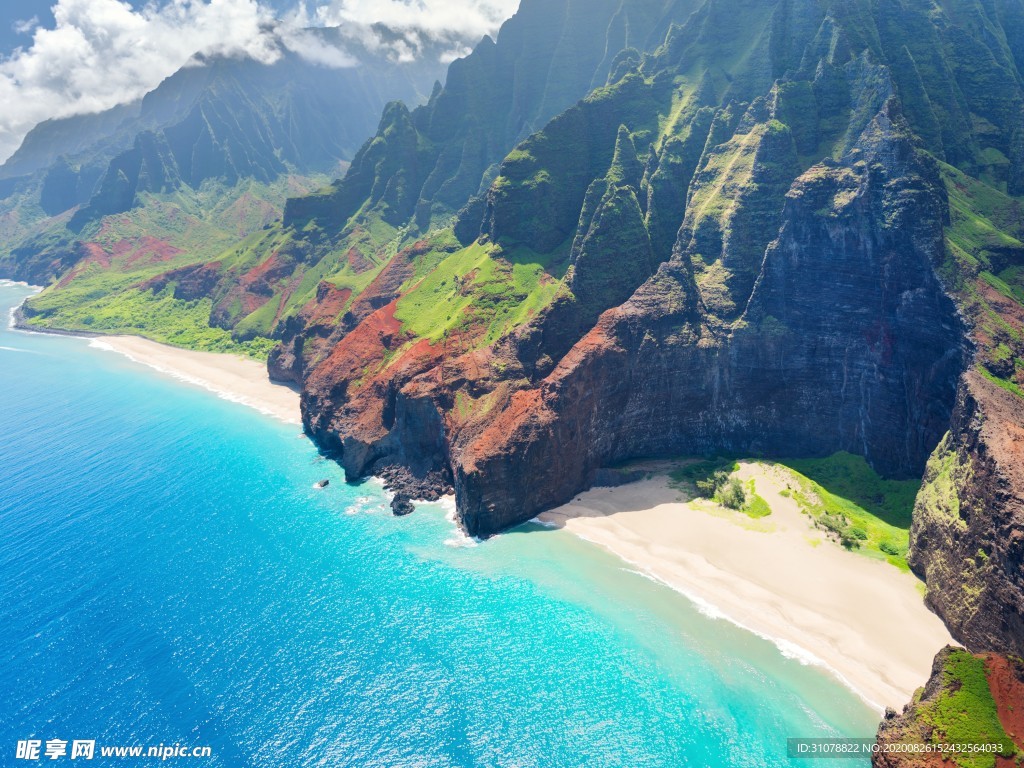 海岸风景摄影图