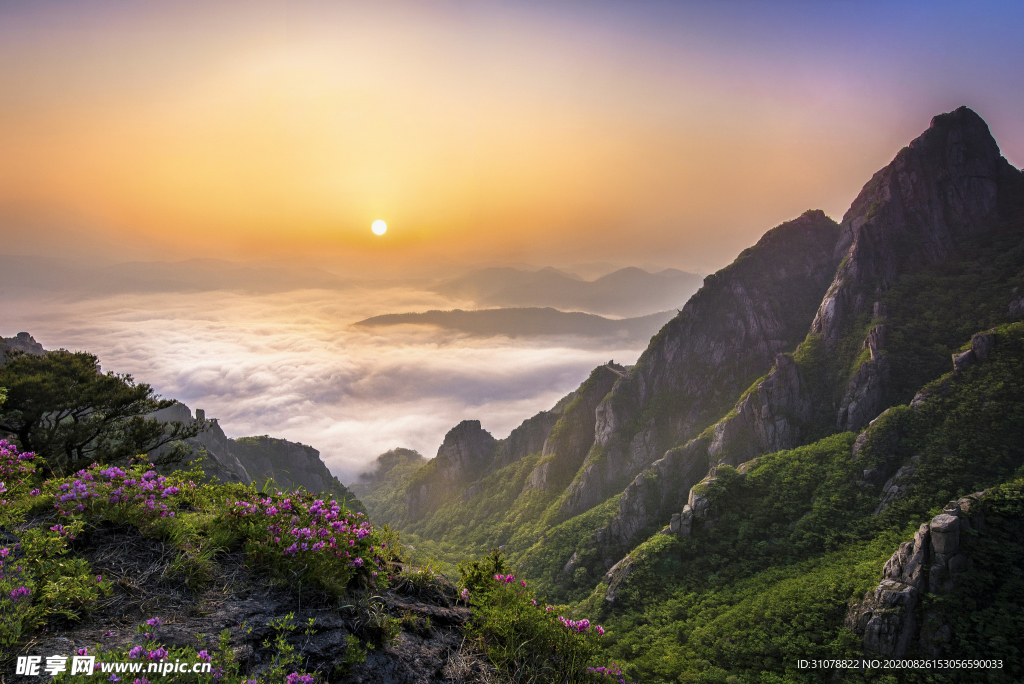 海岸风景摄影图