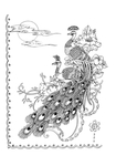 传统刺绣花纹线稿