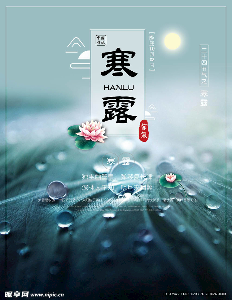 寒露海报