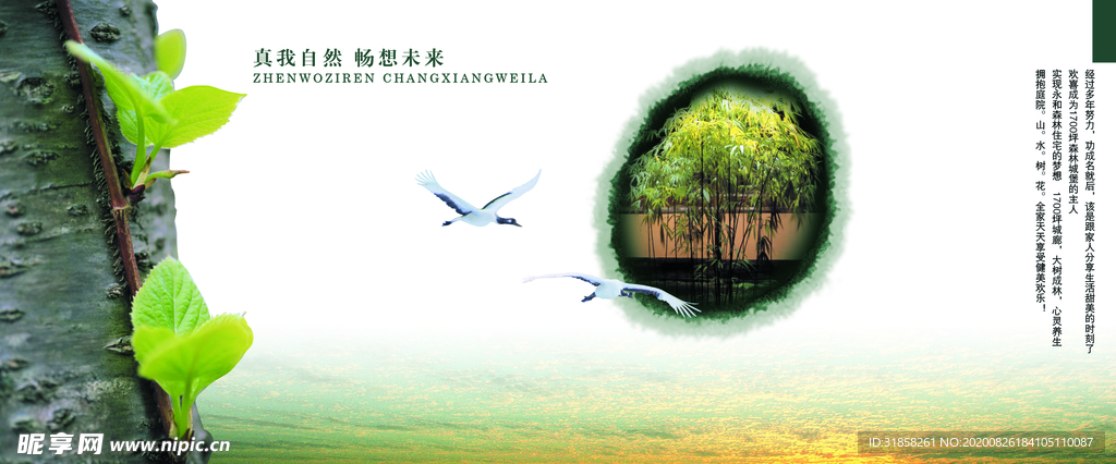 绿色清新自然风景宣传手册