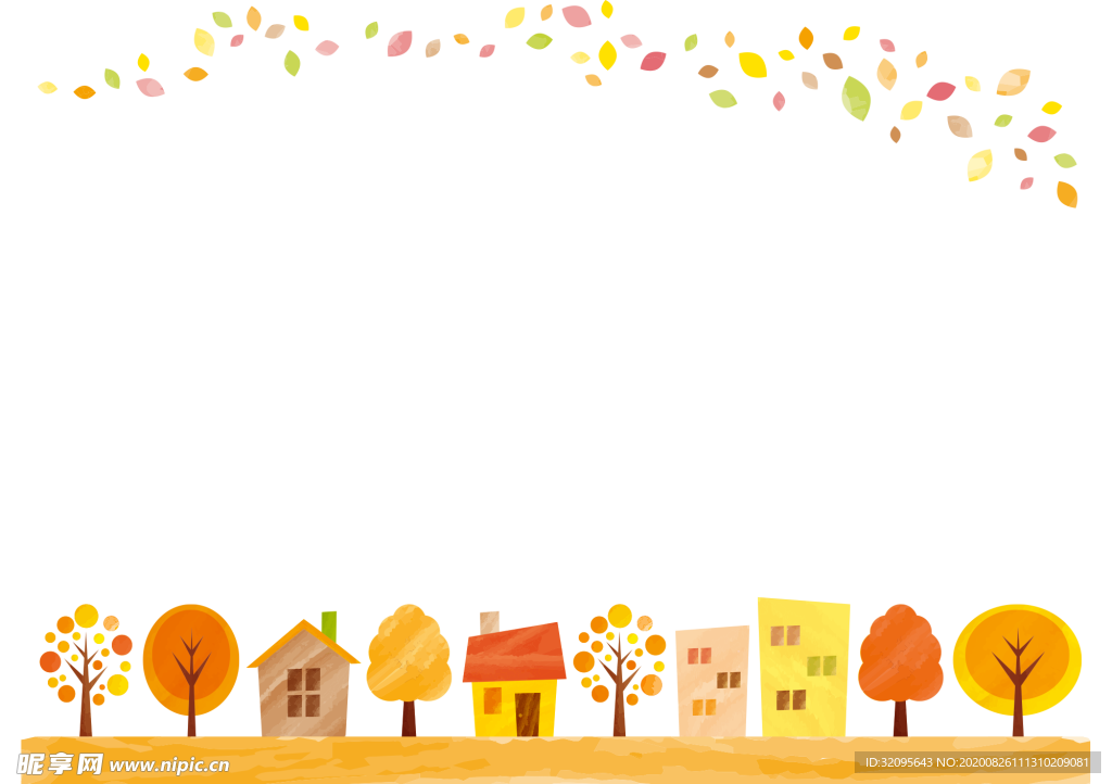 儿童插画 封面背景素材
