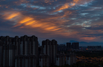 城市晚霞