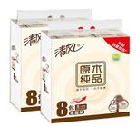 清风原木纯品系列2层软抽