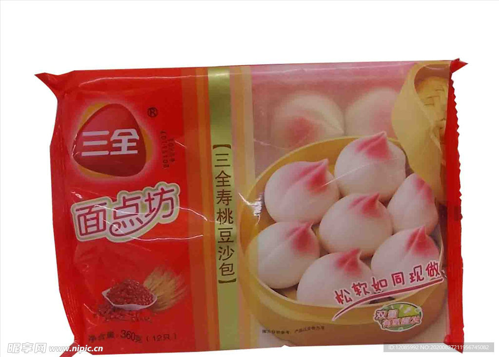 三全寿桃包360g