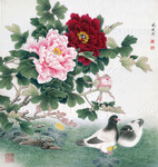 中式古典花鸟工笔画