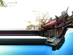 大气创意古建筑宣传海报