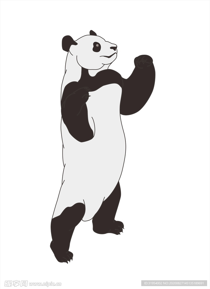 熊猫站立