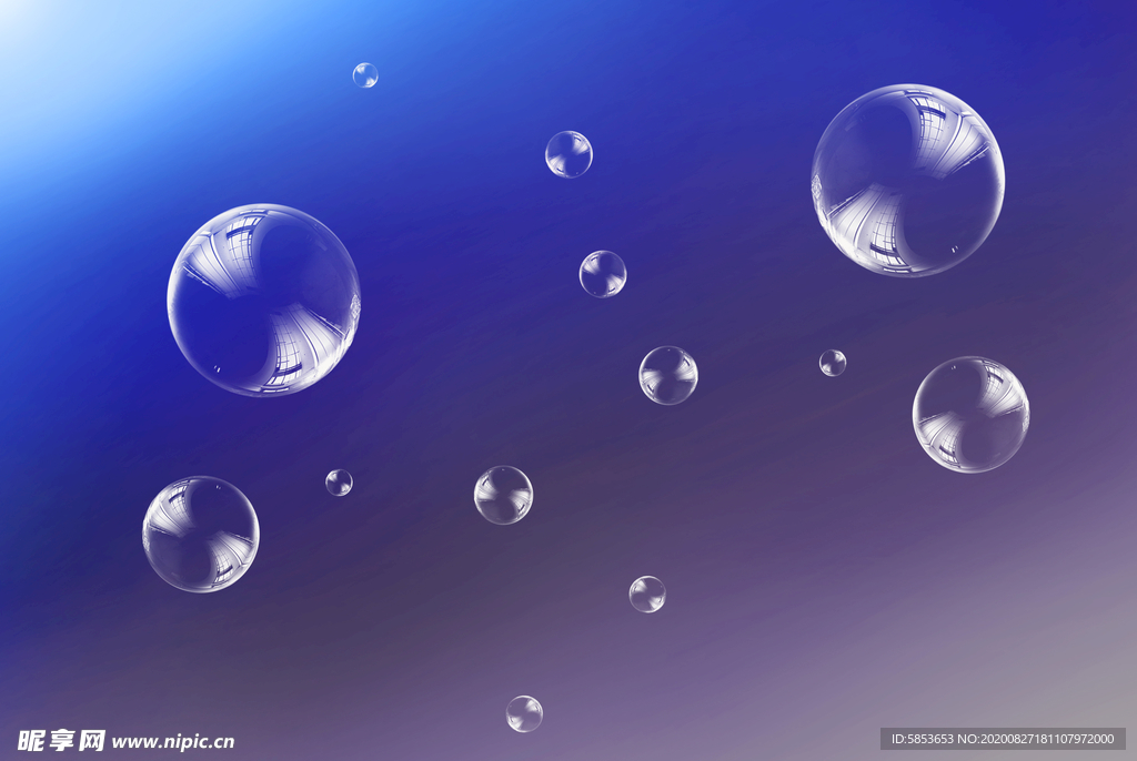气泡 透明素材 PSD