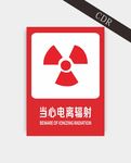 当心电离辐射