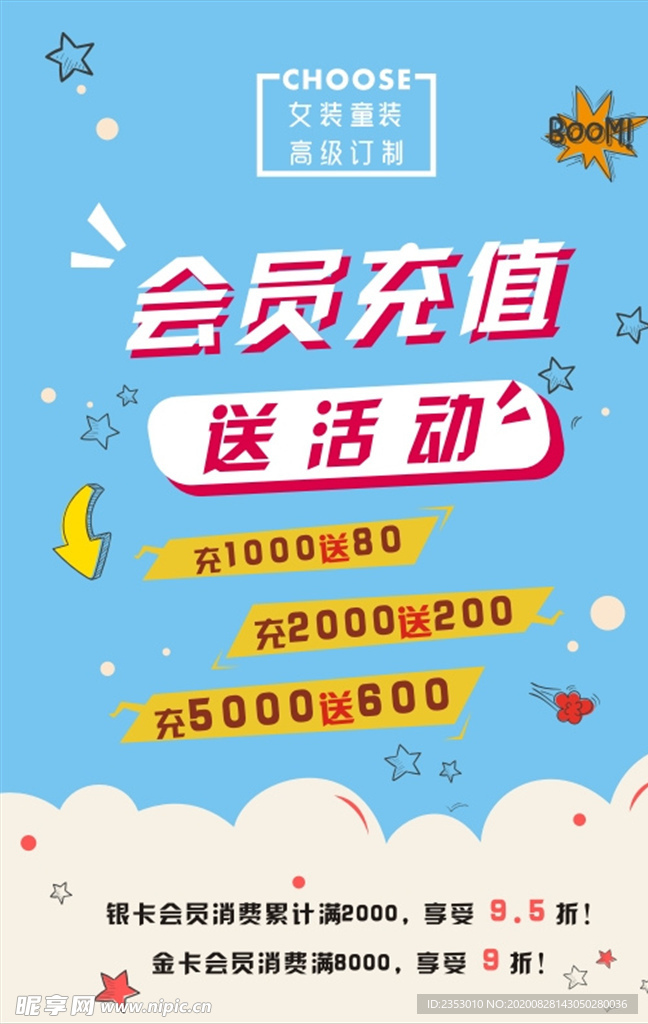 会员充值海报