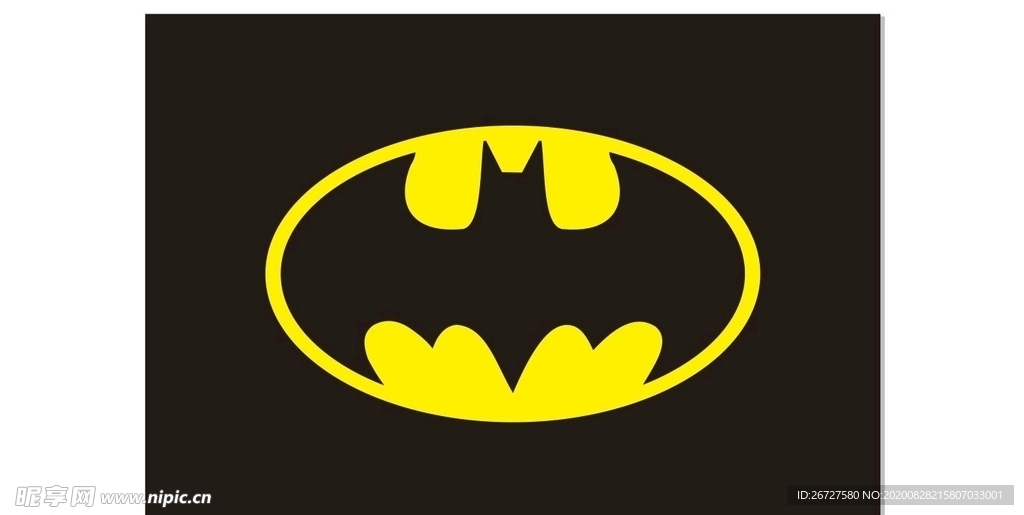 蝙蝠 logo 超级英雄 标志