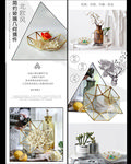 北欧风玻璃花房淘宝详情页