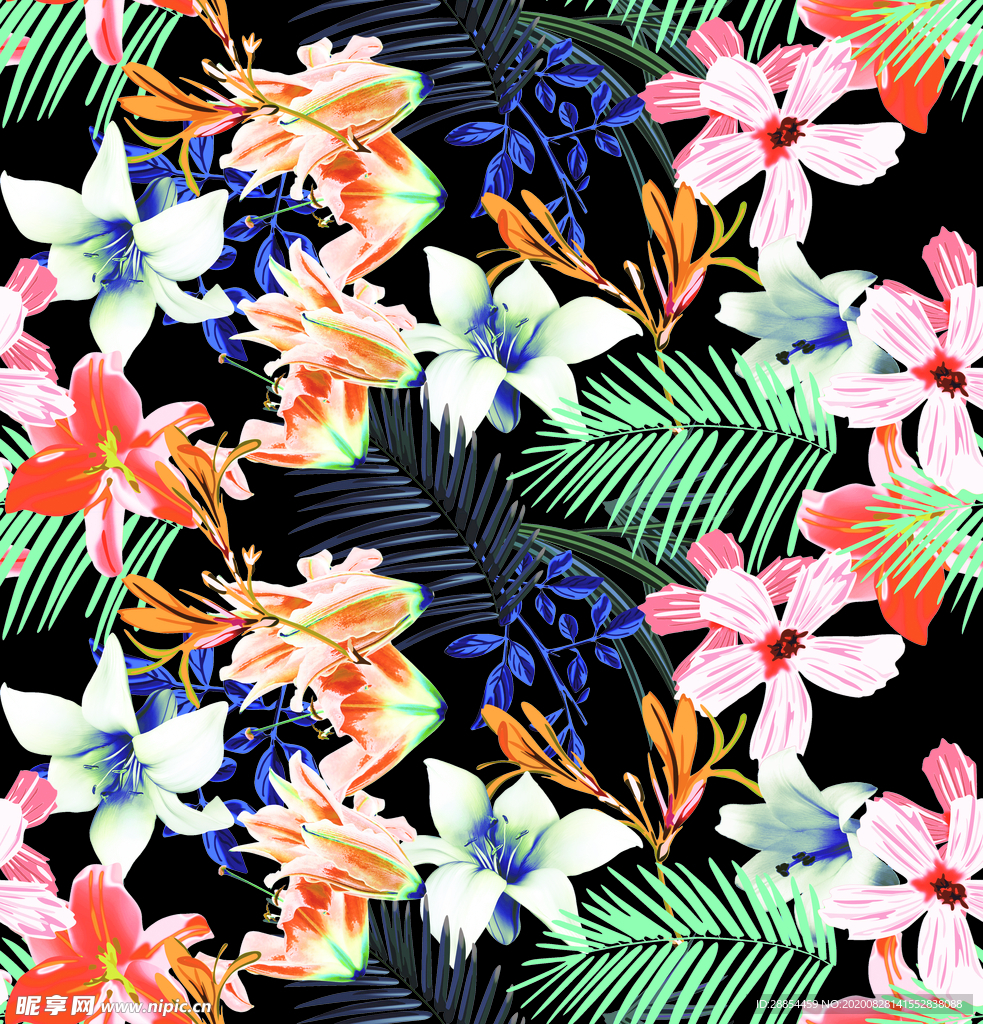 现实花朵