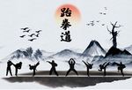 跆拳道文化艺术展板