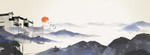 中国风水墨背景