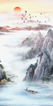 中国风新中式山水画