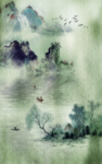 中国风新中式山水画