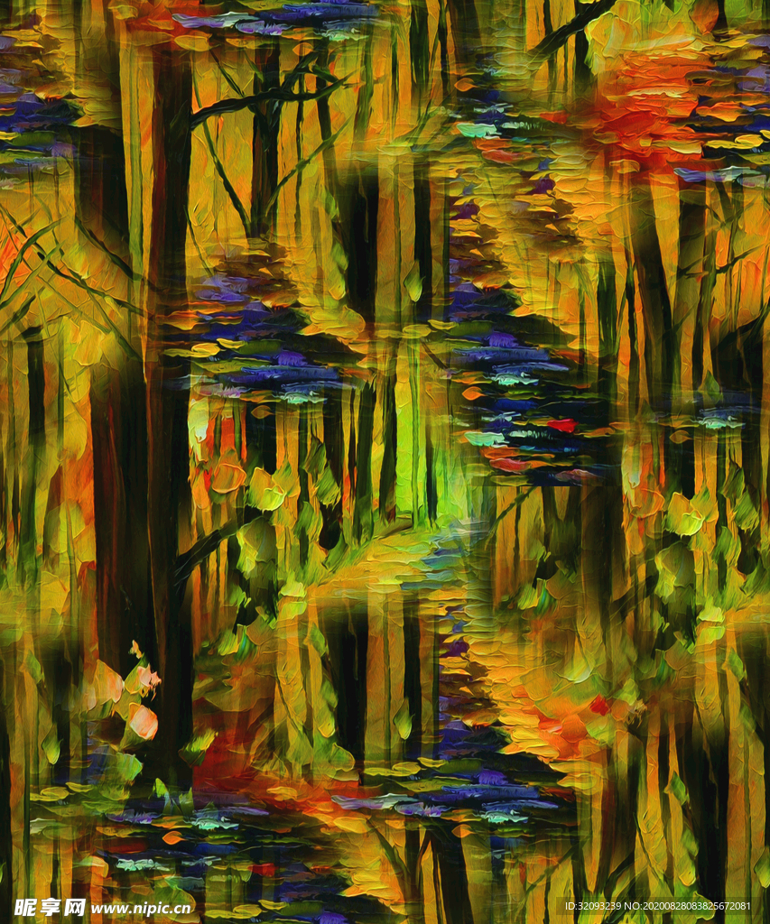 抽象油画