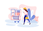 时尚手绘插画