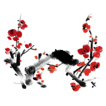 中国风水墨梅