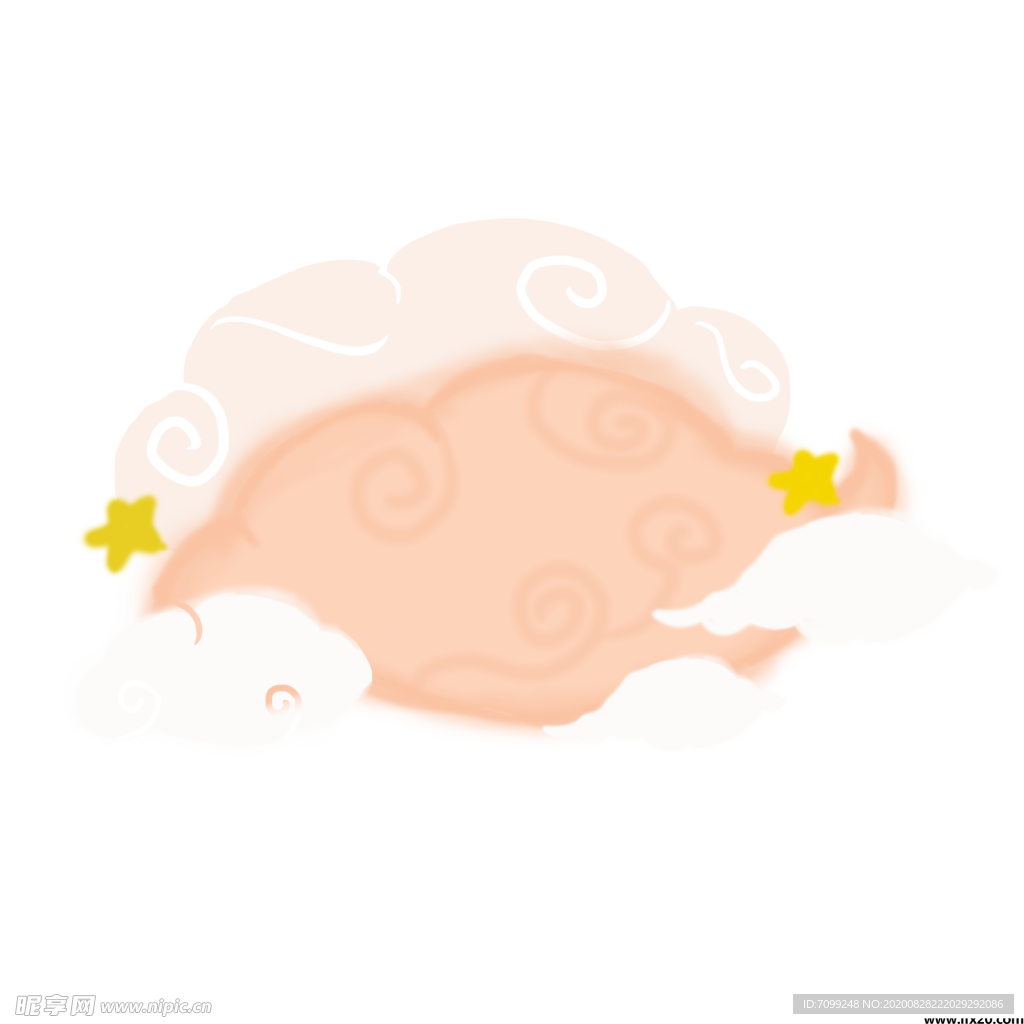 彩色祥云元素