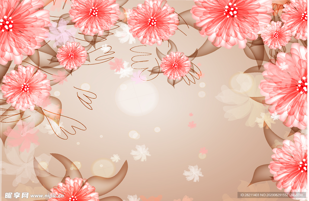 菊花郁金香百合花梅花