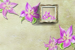 百合花仿墙纸墙纹