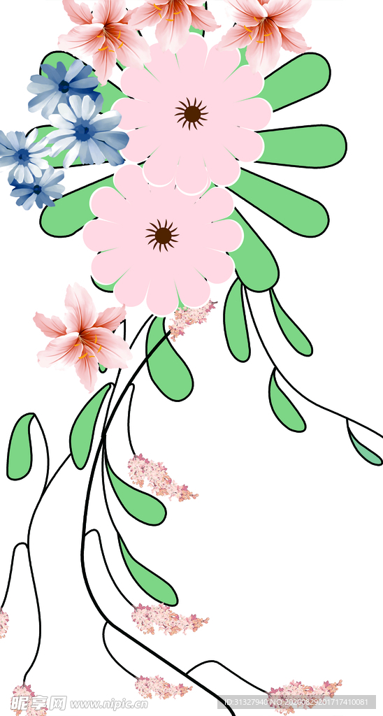手绘花