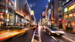 城市夜景灯光街道风景