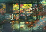 彩色动漫人物插画背景