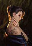 彩色动漫人物插画背景