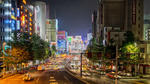 城市夜景街道灯光风景
